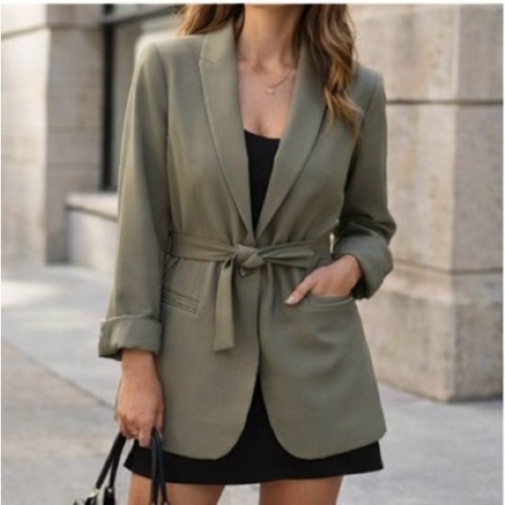 Aritzia Olive Blazer - Picture 8 of 9